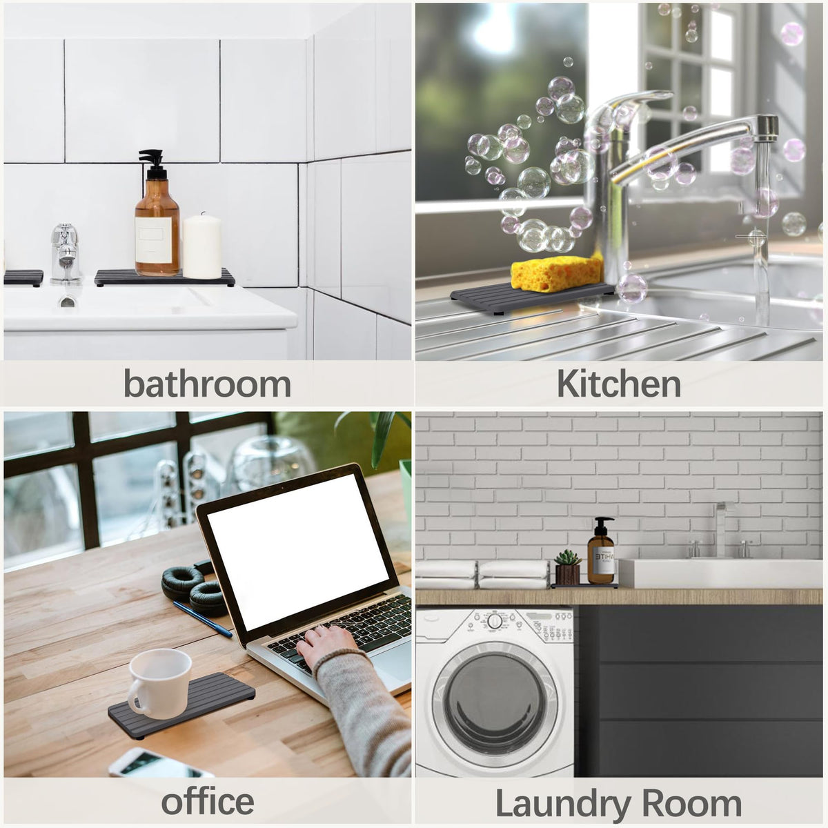 NiuYichee soap tray absorbs moisture for clean bottles and sponges