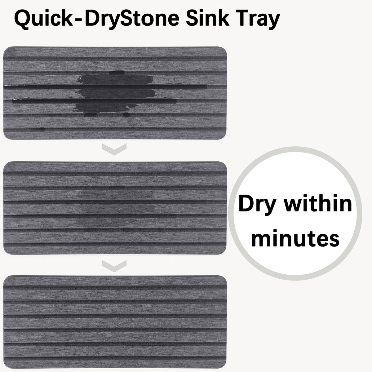 NiuYichee stone soap tray provides a dry surface for hand soap.