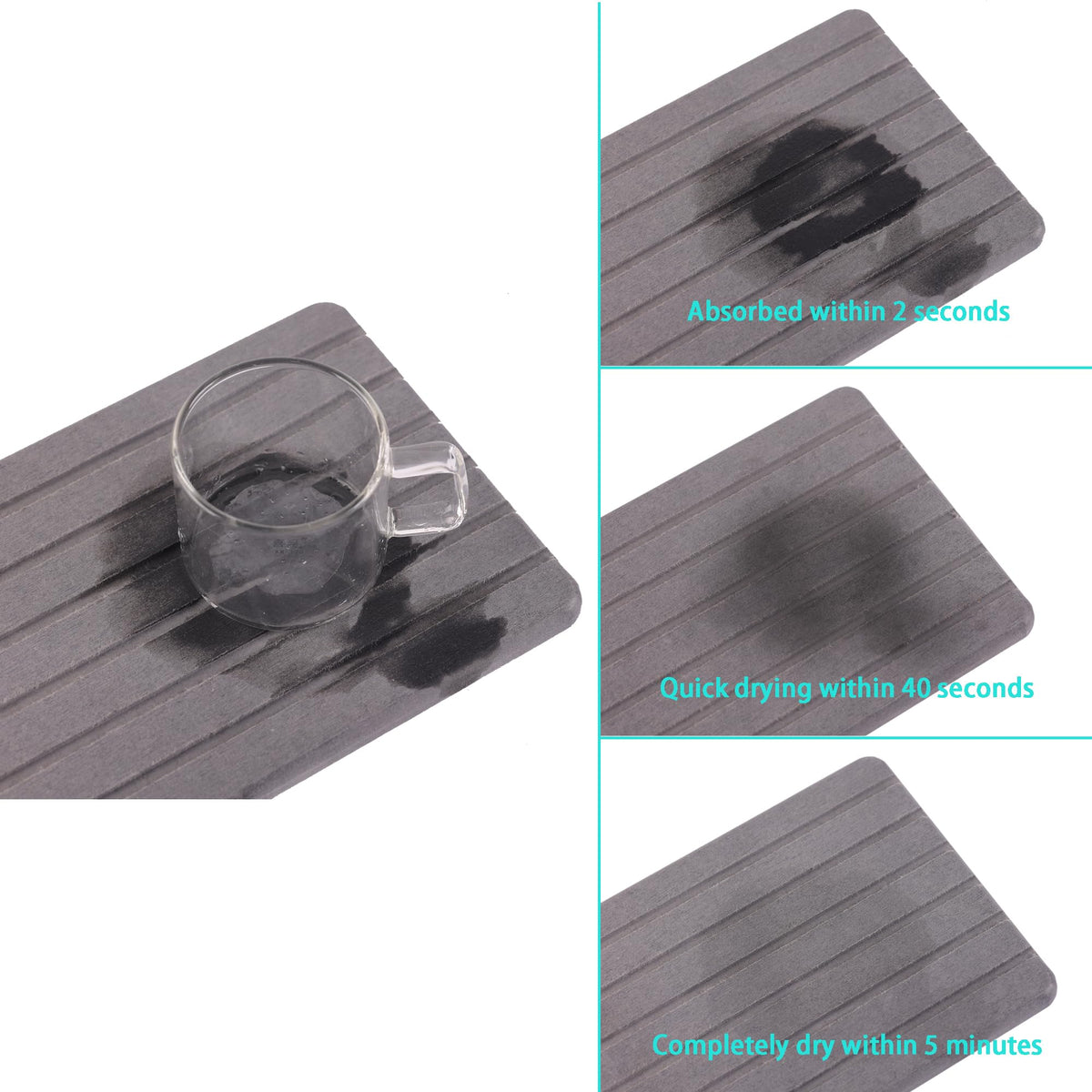 NiuYichee striped-ditch design speeds water absorption for faster drying.