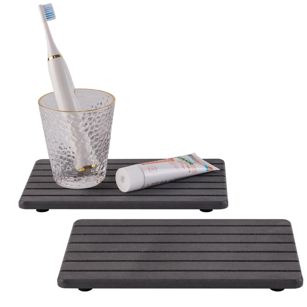 NiuYichee water-absorbent coaster set keeps countertops dry and tidy.