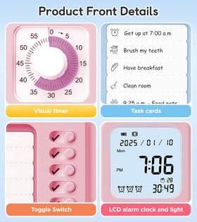 Nixroork visual schedule planner creates clear daily routines for kids