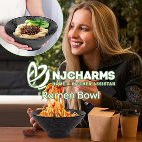 NJCHARMS easy-clean glaze helps keep bowls looking new.