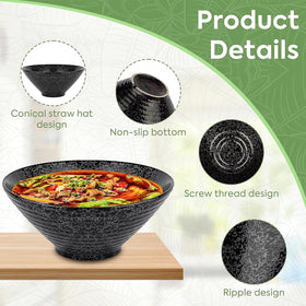 NJCHARMS family dining setup with ramen bowls for meals at home.