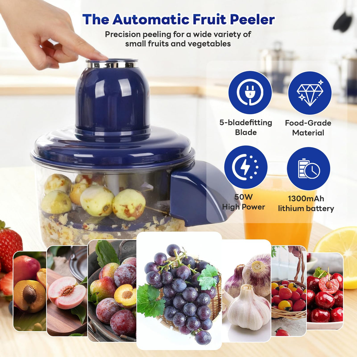 NKDFRI quick peel pro compact design; fits small kitchens.