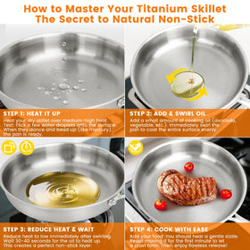 NKDFRI Titanium Hammered Pan side view highlights ergonomic, pro-grade handling