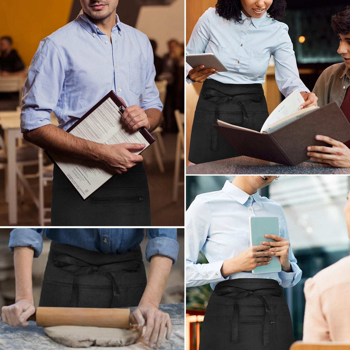 NLUS durable stitching detail extends life under busy shift use