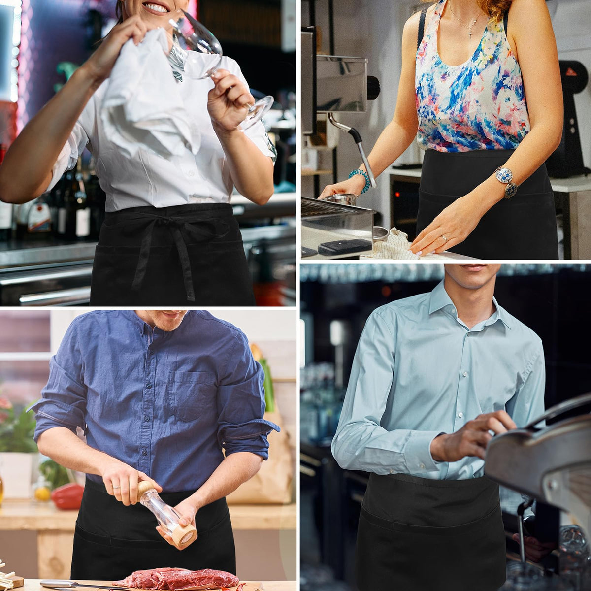NLUS server apron suited for dining, catering, and crafts.