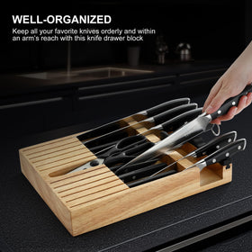 N NOBLE FAMILY 8in bread knife with serrated edge handles crusts smoothly.