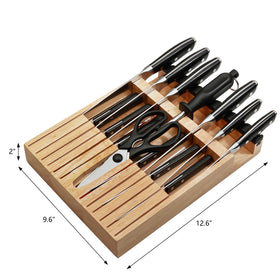 N NOBLE FAMILY sharpening steel keeps blades sharp between uses.