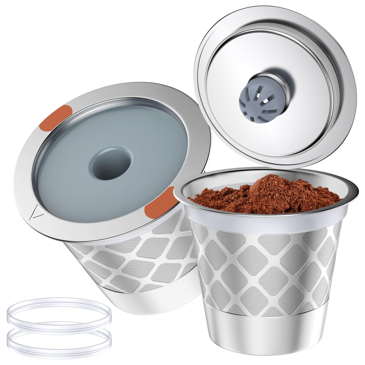 NOALTO K-Cup filter compatible with multiple Keurig brewers for flexible brewing.