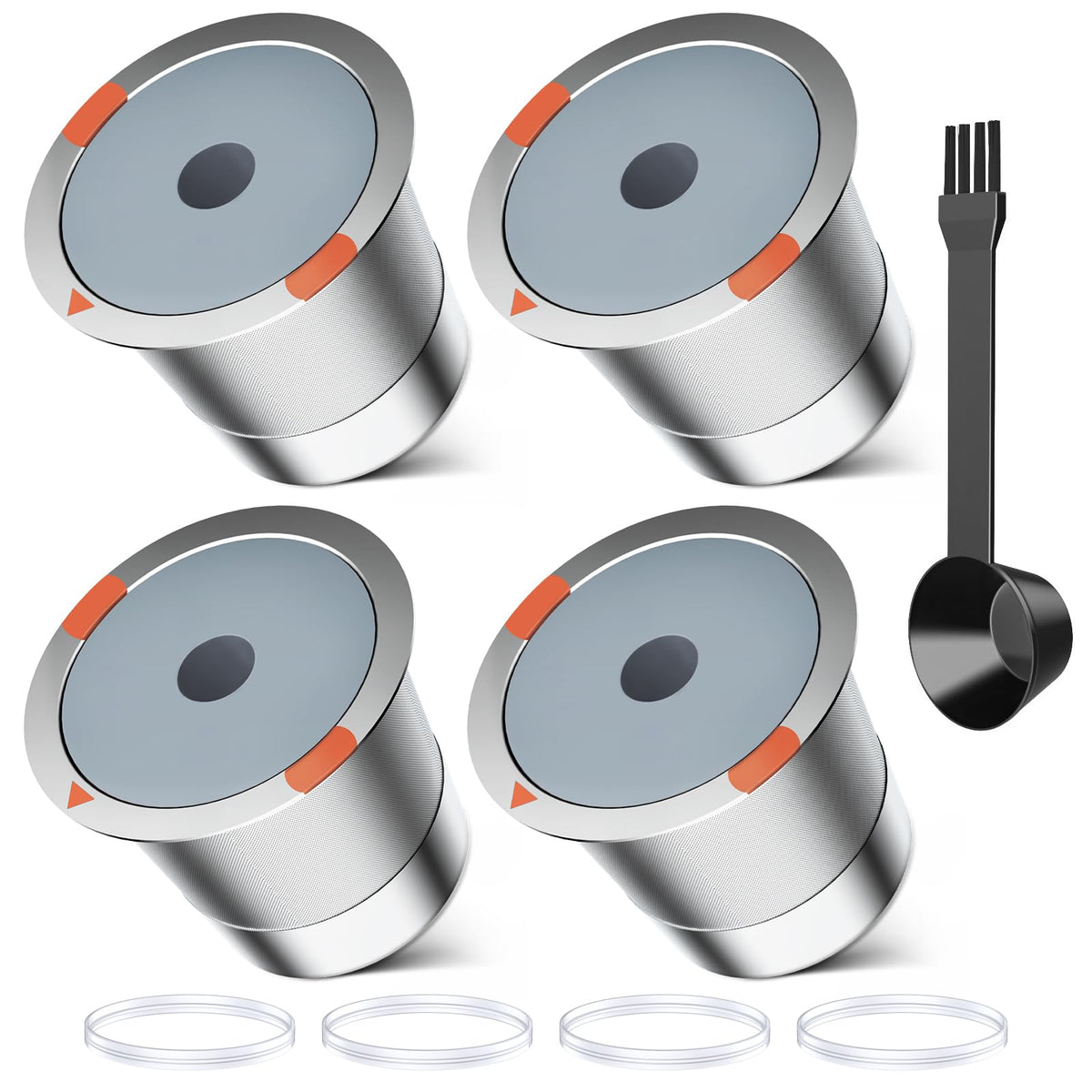 NOALTO reusable K-Cup close-up in stainless steel highlighting durability and flavor.