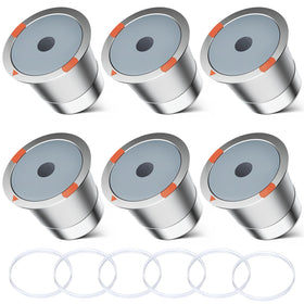 NOALTO reusable k cup filter stainless steel six-pack for eco-friendly Keurig brewing.