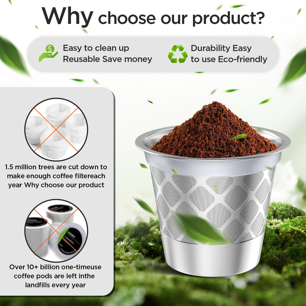 NOALTO K cup is dishwasher safe for easy cleanup.