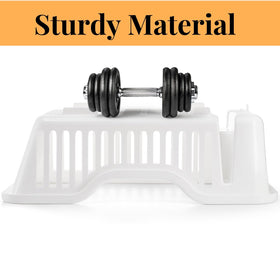 Noamus removable drainboard channels excess water back to the sink for quick cleanup.