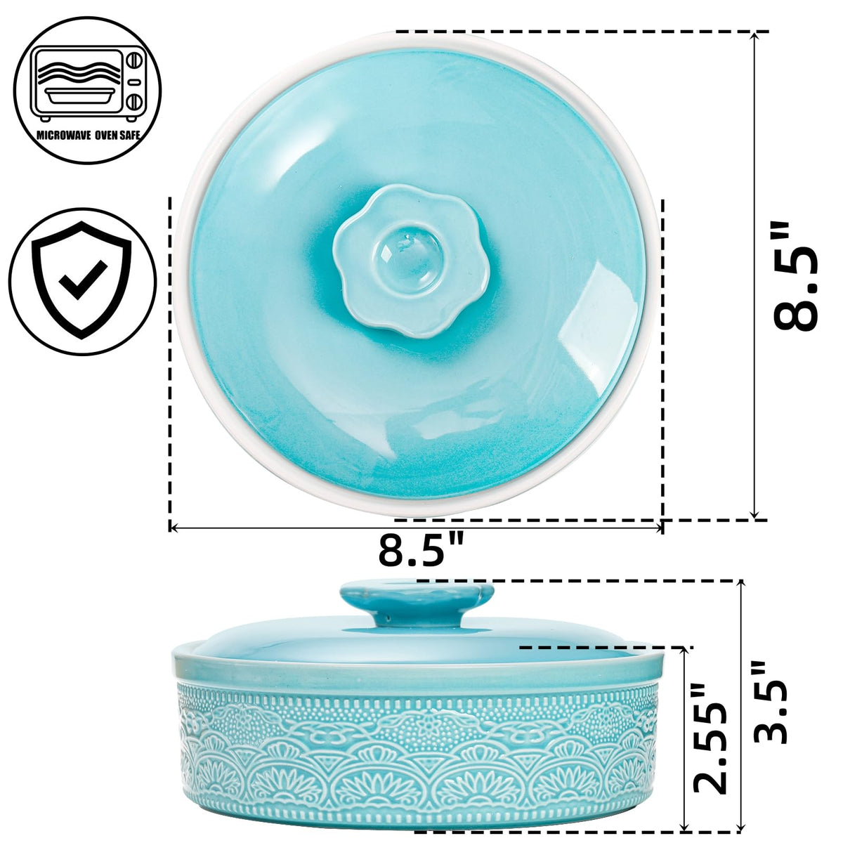 Noamus microwave-safe tortilla warmer heats tortillas quickly.