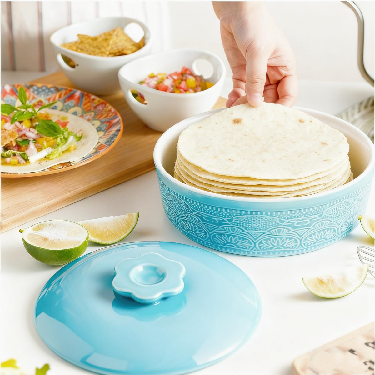 Noamus oven-safe design supports convenient reheating right at the table.
