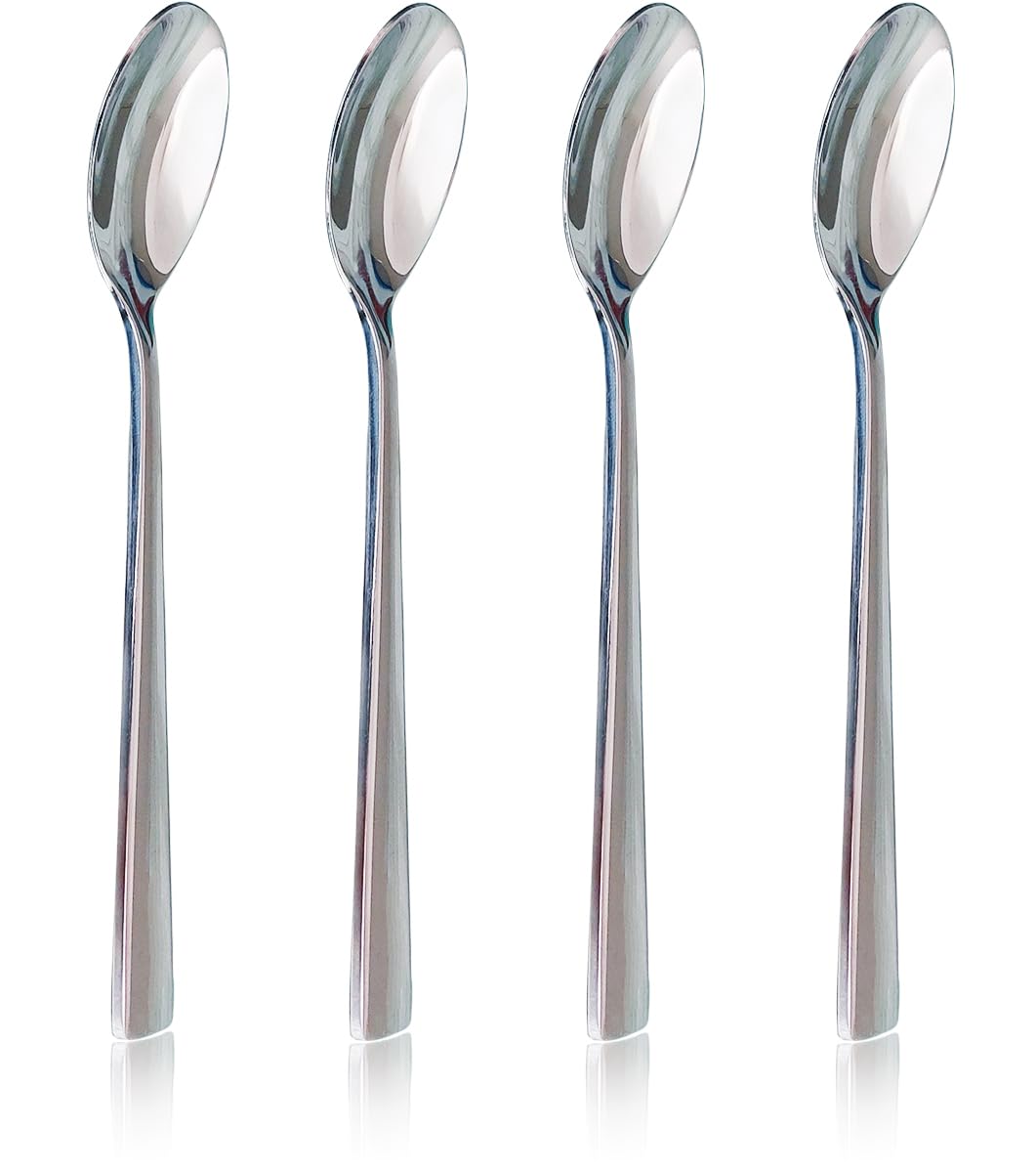 NobleEgg egg spoon curved profile for easy yolk scooping.