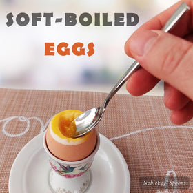 NobleEgg egg spoon with a polished finish for elegant tableware.