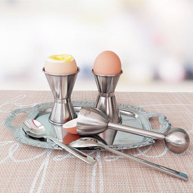 NobleEgg durable stainless steel egg cups convey modern elegance for everyday meals.