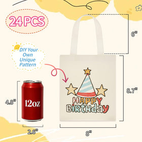 NOFKYNOXA canvas totes at wedding or event, prepared for personalized gifts.