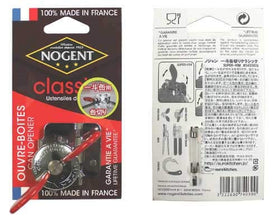 Nogent safety can opener red packaging highlights Made in France craftsmanship.