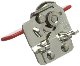 Nogent Super Kim safety can opener red cutter close-up shows durability.