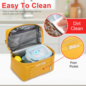NOL lunch bag at work or picnic, spacious for lunch and snacks.