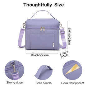 Two carry options on the NOL lunch bag for versatility.