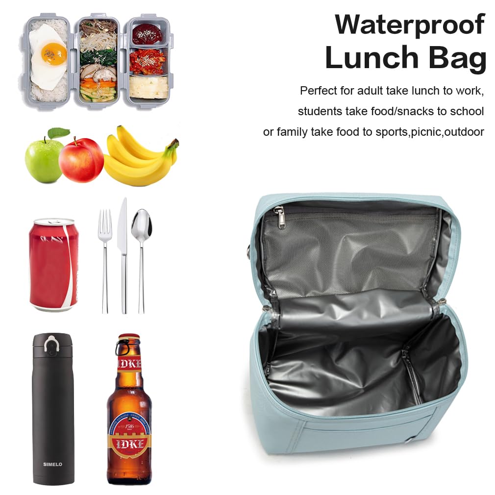NOL insulated PEVA lining helps keep food warm or fresh.