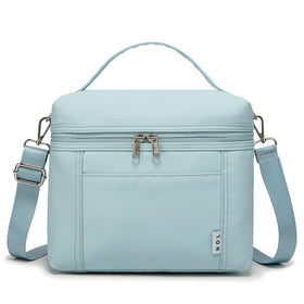 NOL lunch bag in light blue, medium size, insulated to keep meals fresh.