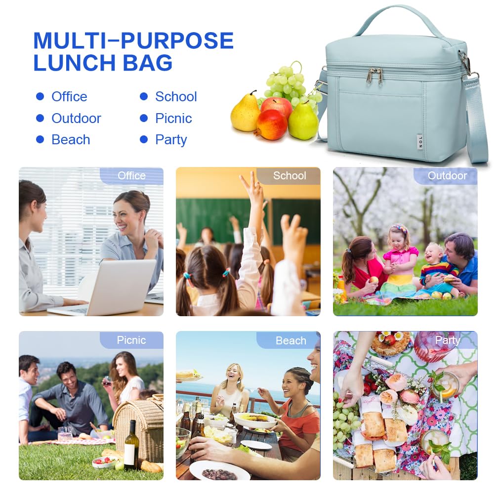 NOL medium 8L size suits everyday work lunches.