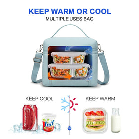 NOL lunch bag with waterproof nylon exterior protects contents during commutes.