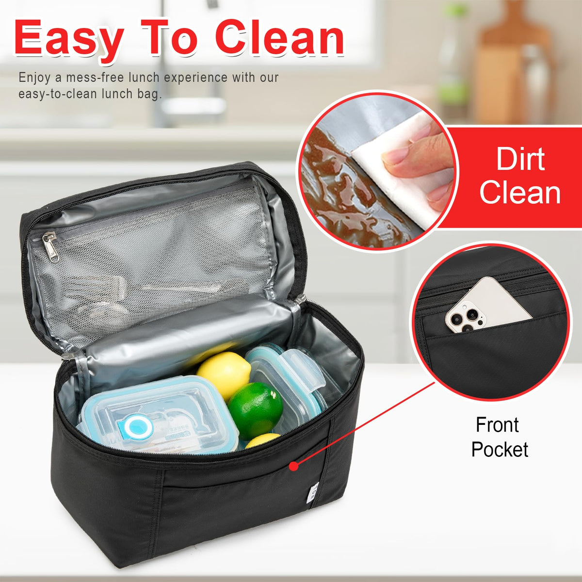 NOL Natural Organic Lifestyle waterproof nylon exterior protects contents.
