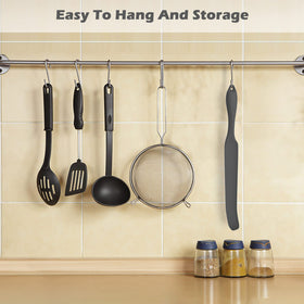 Nomiou slim blade spatula showing versatile use in blender and jar spaces