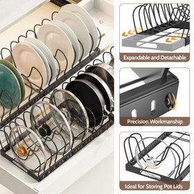 NomNest versatile storage fits inside cabinets and on countertops for a tidy kitchen.