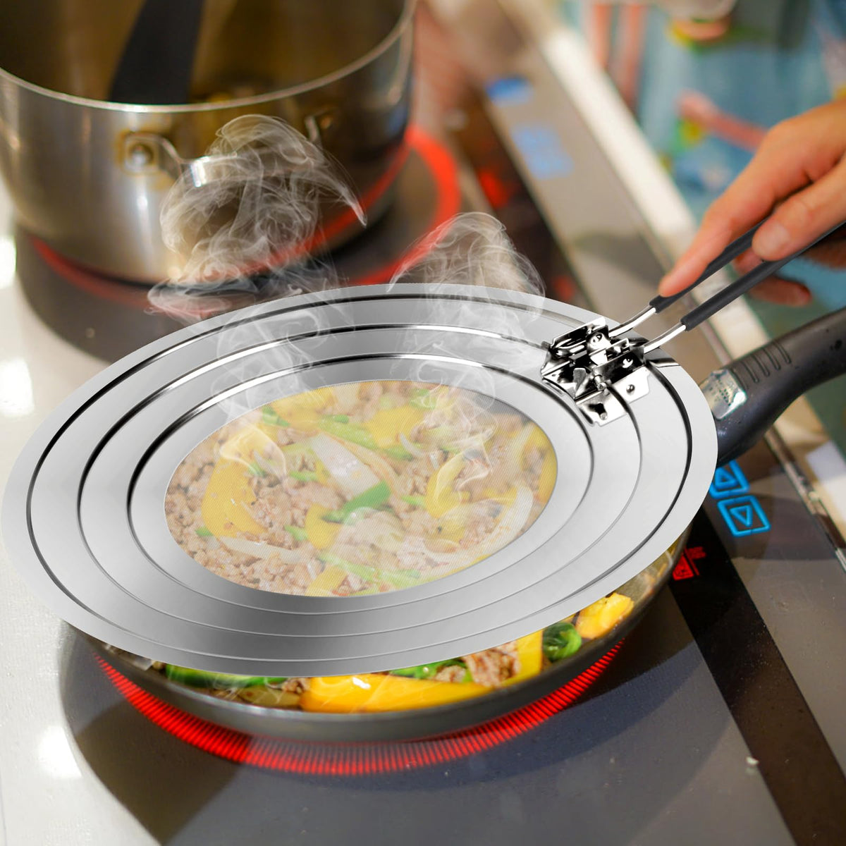 Nonley compatible with cast iron and deep fryers for versatility.