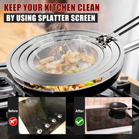 Nonley grease guard helps keep your stovetop clean during frying.