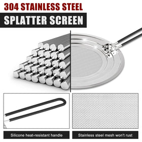 Nonley folding-handle design enables compact storage after cooking.
