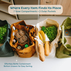 Nook Theory bags are washable and reusable for sustainable trips.