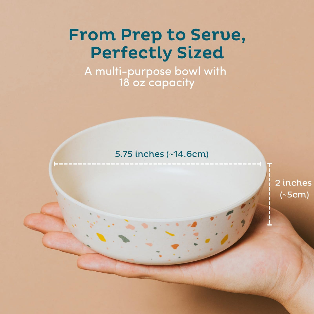 Nook Theory 18oz bowl with easy grip for little hands during meals