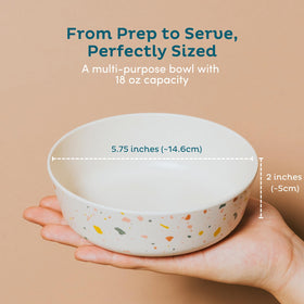 Nook Theory 18oz bowl with easy grip for little hands during meals