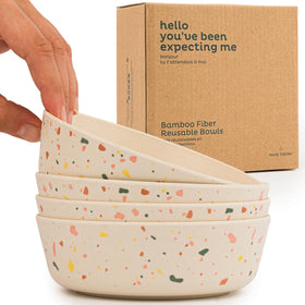 Nook Theory bamboo bowls 4-pack overview for versatile family meals