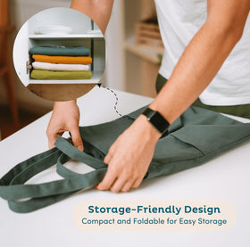 Nook Theory washable fabric ensures reusable, clean shopping bags.