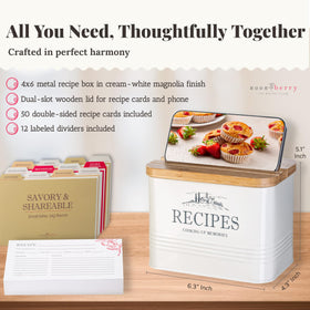 Noonberry cream-white Magnolia finish adds warm farmhouse charm to kitchen