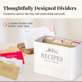 Noonberry durable metal organizer helps keep recipes and tools tidy