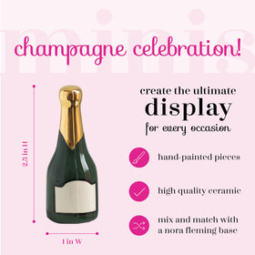 Nora Fleming Champagne Mini A94 close-up brushwork highlighting craftsmanship.
