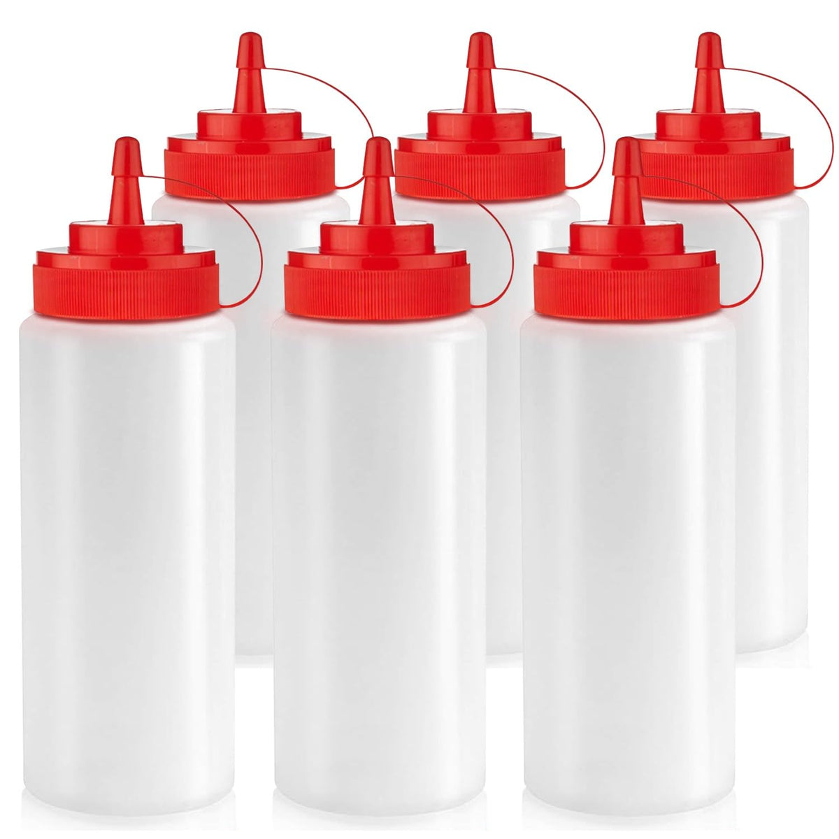 Norcalway 16oz condiment bottle with leak-proof design for mess-free pouring.