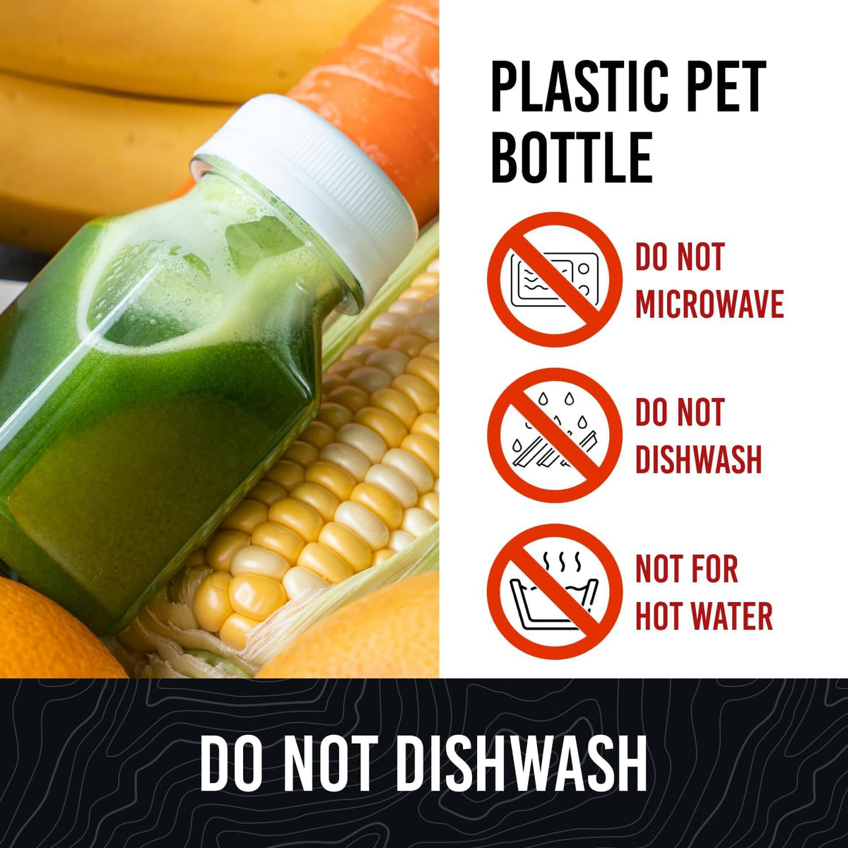 Norcalway 2oz plastic bottle for travel-friendly portions and samples.