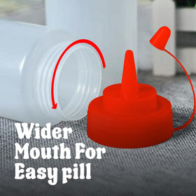 Norcalway BPA-free plastic bottles ensure safe kitchen use for condiments.