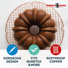 Nordic Ware 13-inch cooling grid fits Bundt cakes